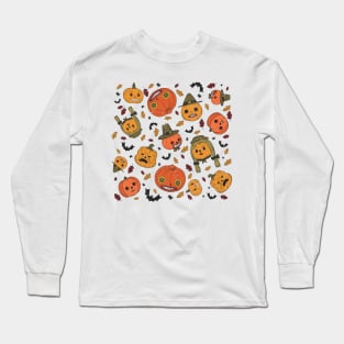 Over the Garden Wall Halloween Pattern Long Sleeve T-Shirt